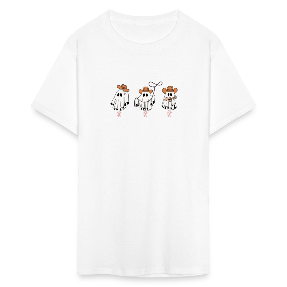 Western Ghost Ballerinas, Unisex Ballet T-Shirt - white