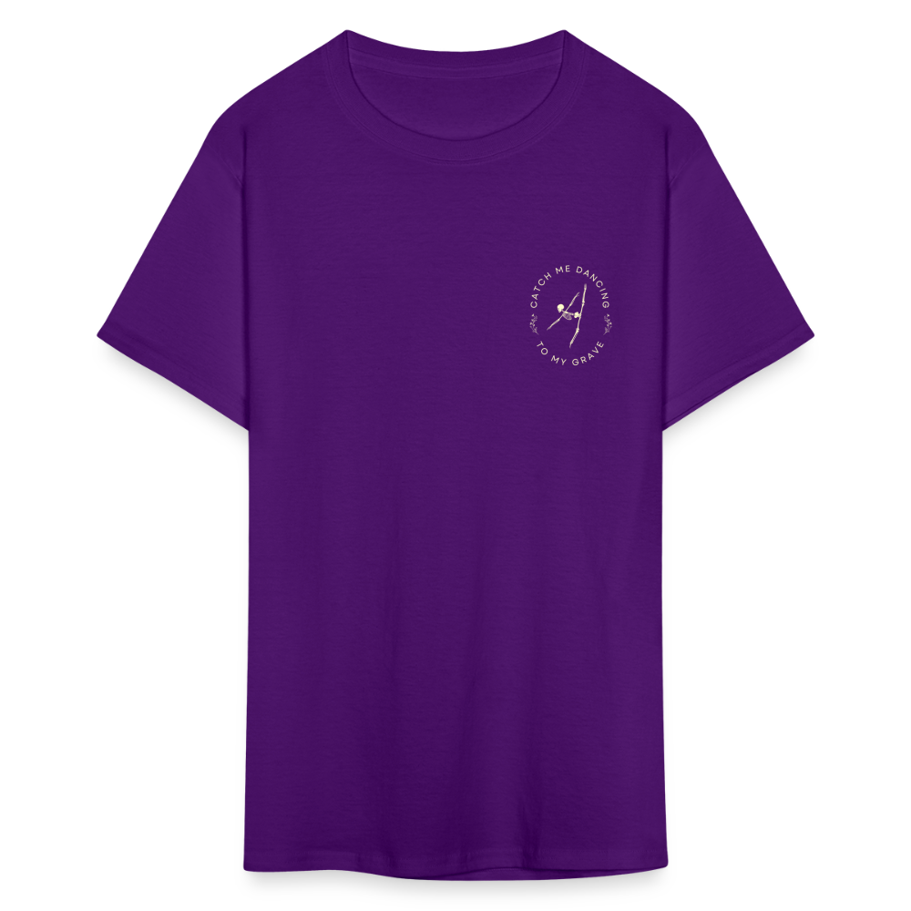 Catch Me Dancing to My Grave, Unisex Ballet T-Shirt - purple