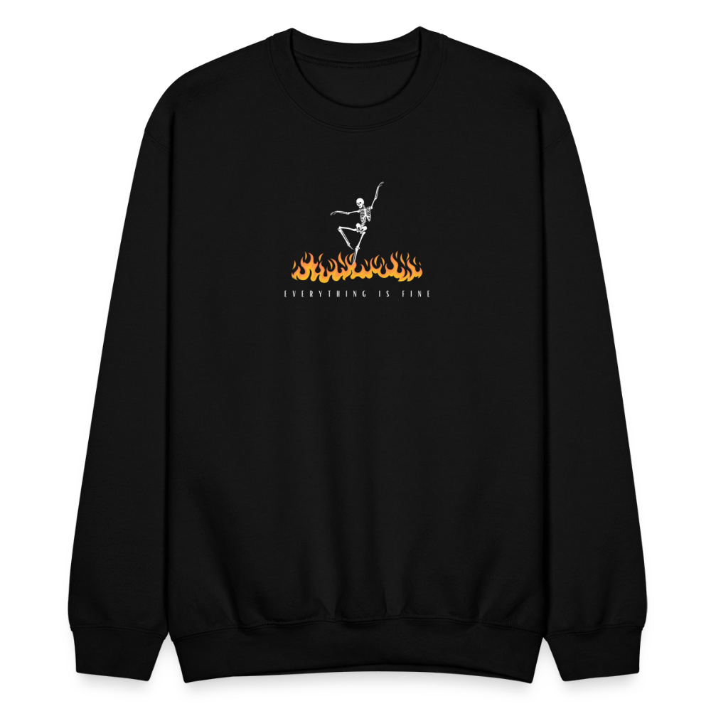 Everything is Fine, Unisex Ballet Sweatshirt - black