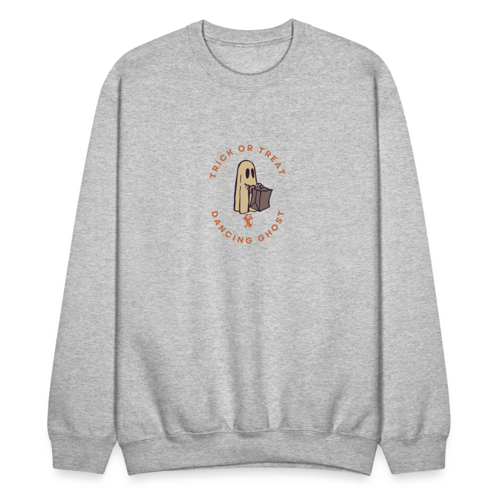 Trick or Treat Dancing Ghost, Unisex Ballet Sweatshirt - heather gray