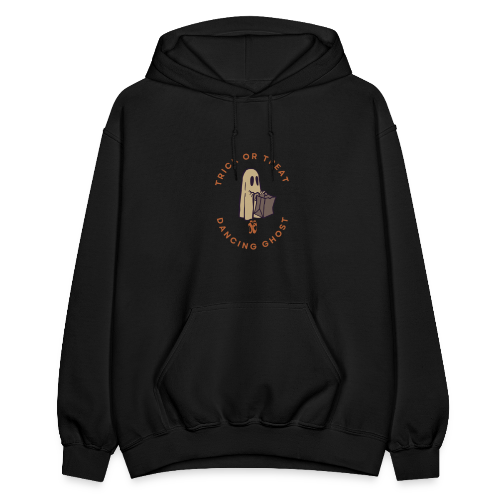 Trick or Treat Dancing Ghost, Unisex Ballet Hoodie - black