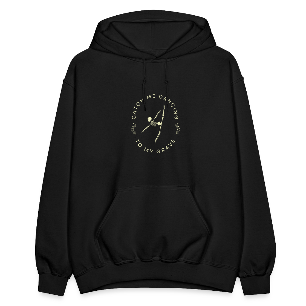 Catch Me Dancing to My Grave, Unisex Ballet Hoodie - black