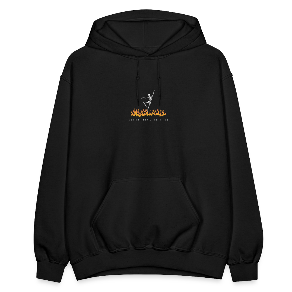 Everything is Fine, Unisex Ballet Hoodie - black