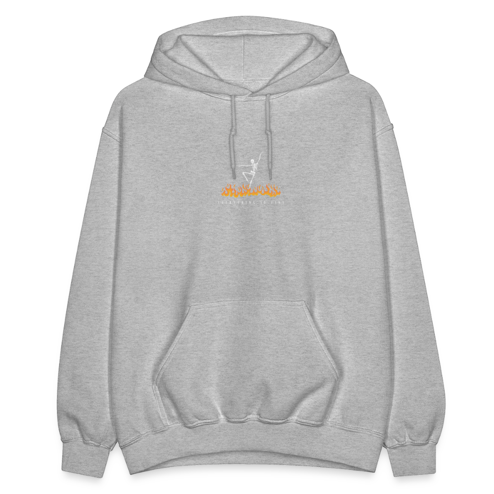 Everything is Fine, Unisex Ballet Hoodie - heather gray