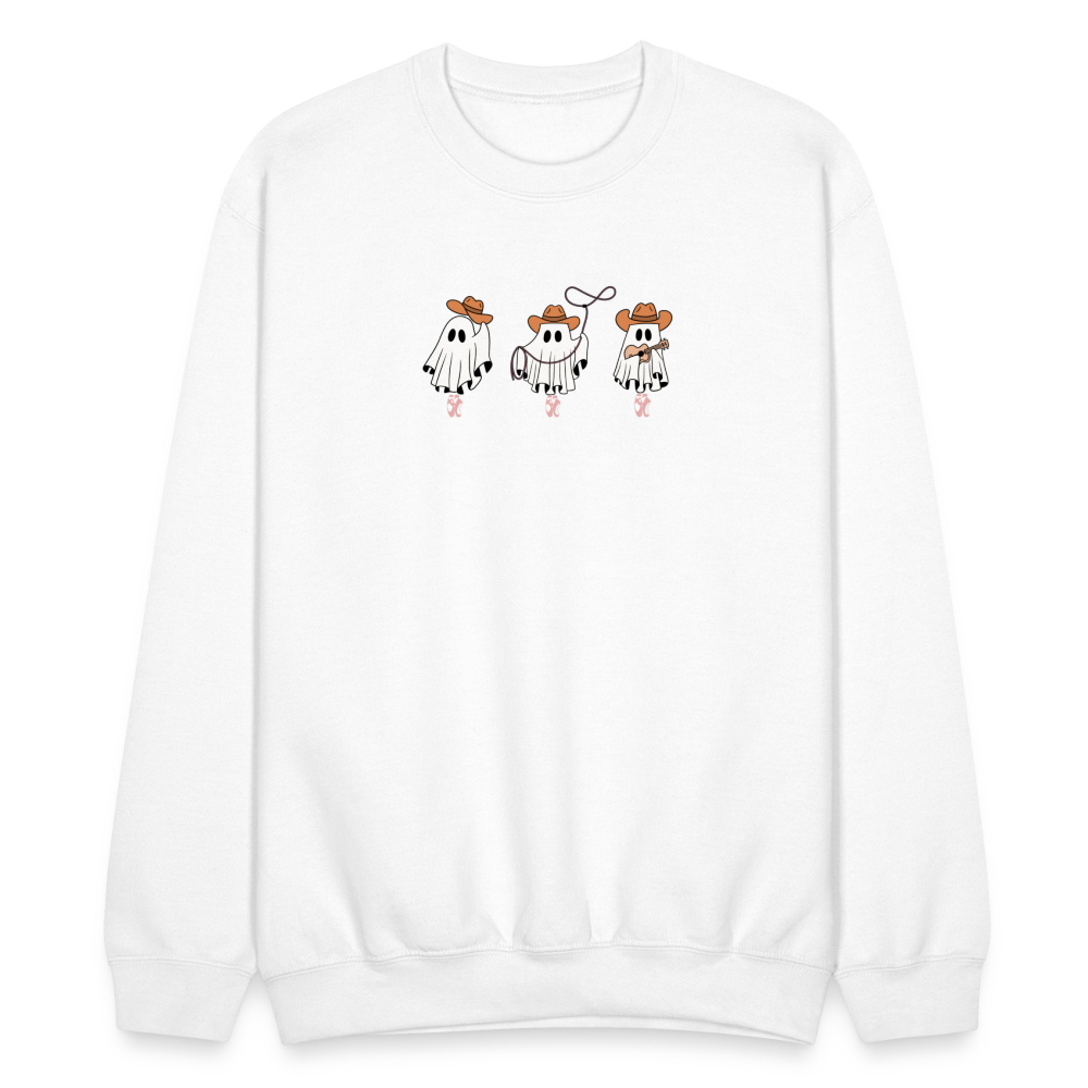 Western Ghost Ballerinas, Unisex Ballet Sweatshirt - white