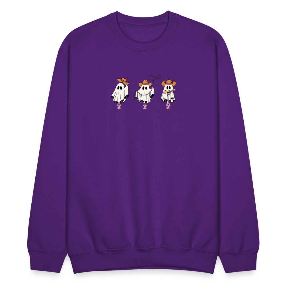 Western Ghost Ballerinas, Unisex Ballet Sweatshirt - purple