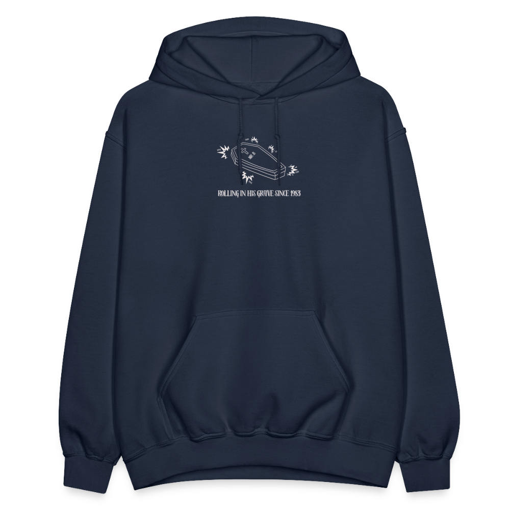 Mr. B Rolling In His Grave, Unisex Ballet Hoodie - navy