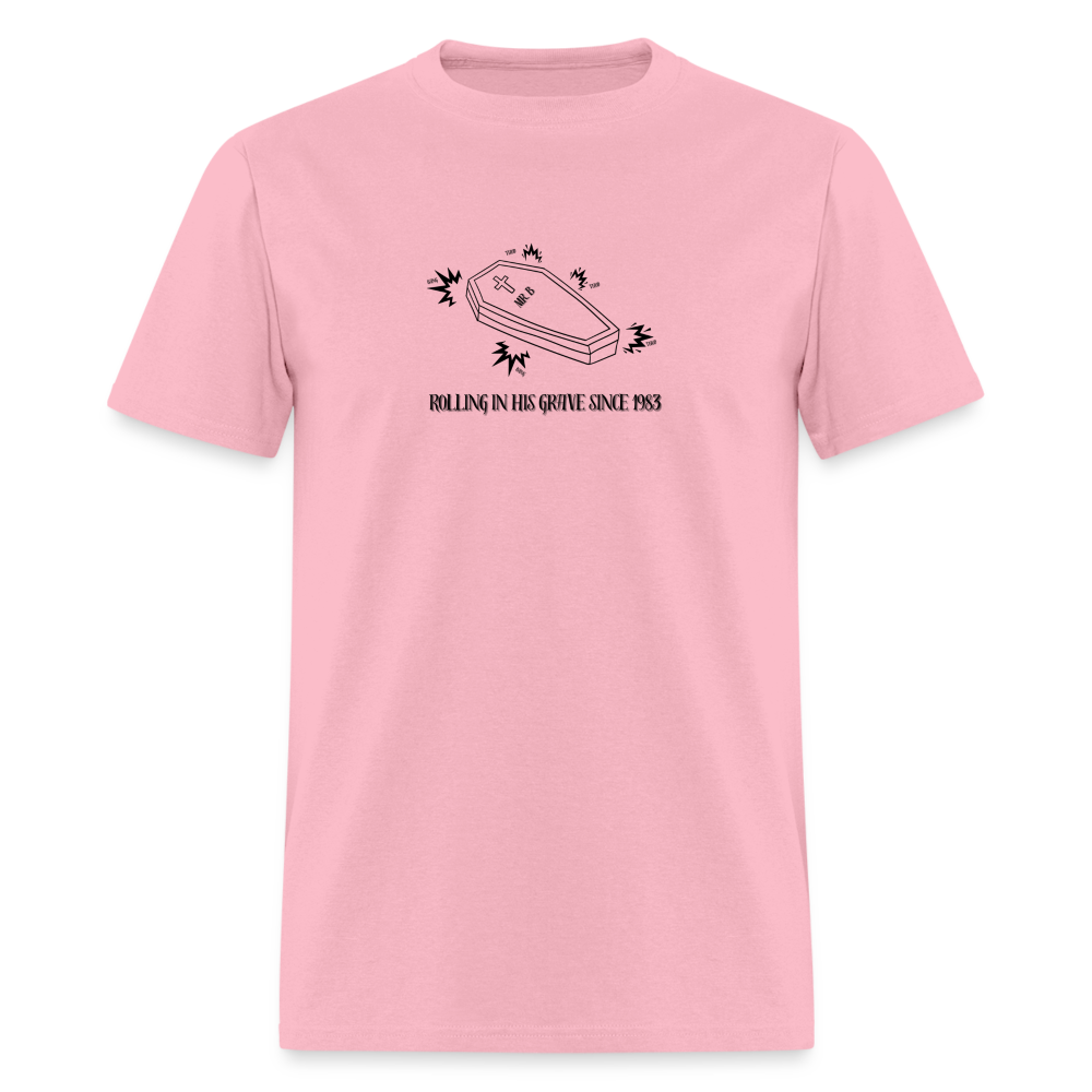 Mr. B Rolling in His Grave, Unisex Ballet T-Shirt - pink